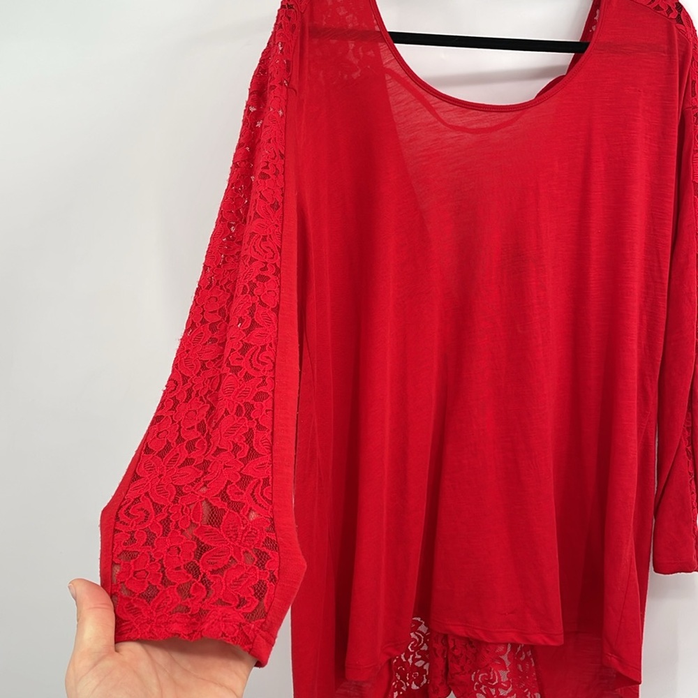 Torrid Red Knit Top - Picture 4 of 9